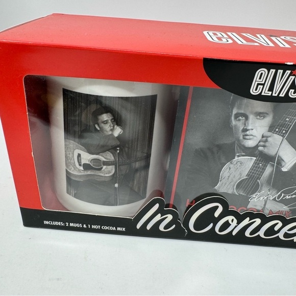 Elvis In Concert Set Of 2 Mugs New in Box - Picture 2 of 8